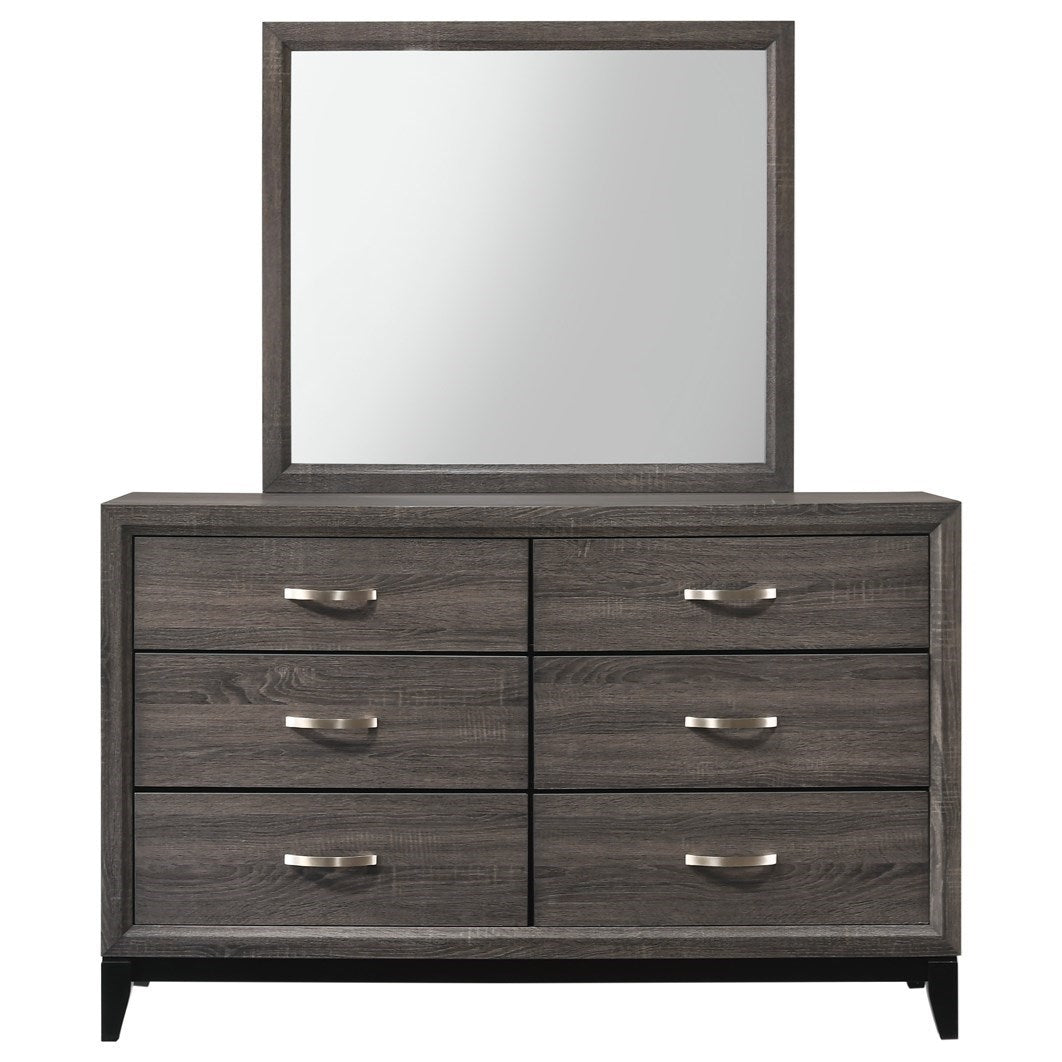 grey velvet dresser with mirror Angel Silver Dresser main image 1