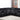 Black reclining sectional with diamond stitching
