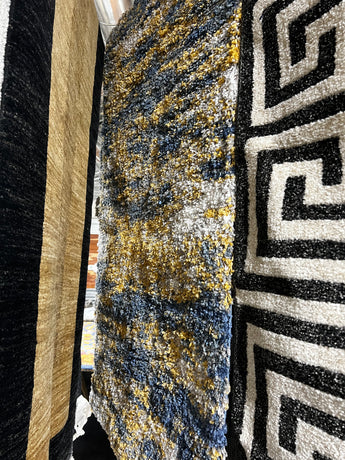 Madison Blue Gold Runner Rug 2’8” x 9’6”
