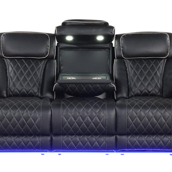 Titan Black Power Reclining Sofa