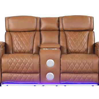 Titan Brown Power Reclining Loveseat