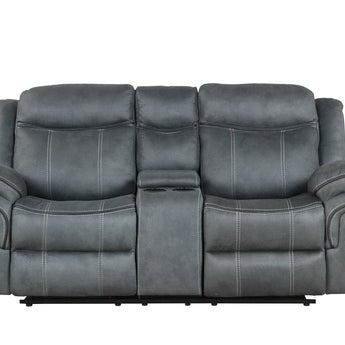 Boulder Andres Grey - Reclining Loveseat