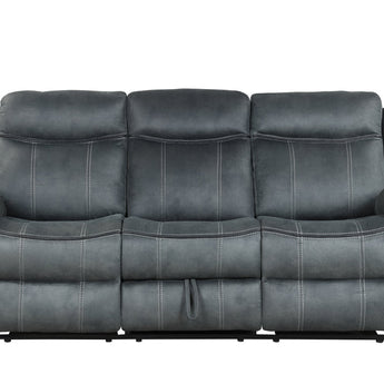 Boulder Andres Grey - Reclining Sofa