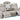 Dubai white leather power reclining sofa with drop down tray, LED lighting and hidden storage in the armrest.