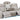 Dubai white leather power reclining sofa with drop down tray, LED lighting and hidden storage in the armrest.