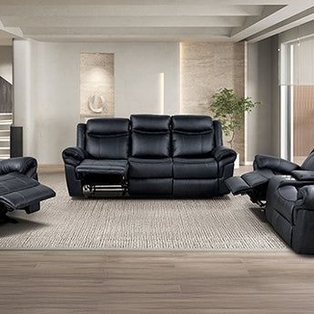 Agata Black Reclining Living Room Set