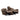 Agata Brown Glider Reclining Loveseat - additional view