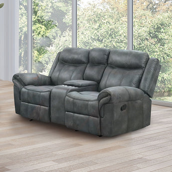 Agata Dark Gray Reclining Living Room Set - additional view