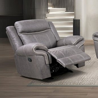 Agata Warm Gray Reclining Living Room Set - additional view