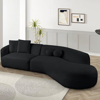 Mia black sectional