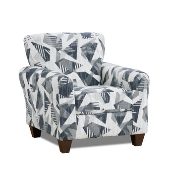The Sigma Cobalt Accent Chair offers quality and comfort to any room. Upholstered in cozy fabric, it's built to last.
