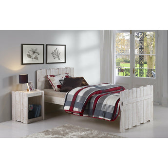 Tree House Panel Bed in Rustic Sand Finish