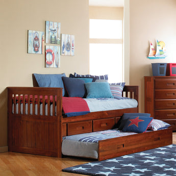 Mission Rake Bed in Merlot Finish