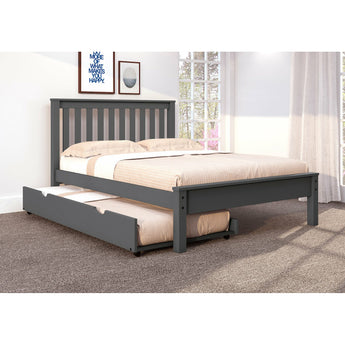 Full Contemporary Bed in Dark Grey