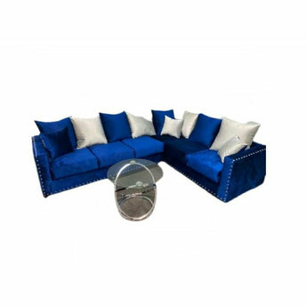 2 Piece Blue Sectional