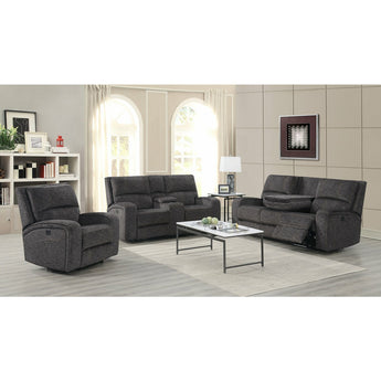 Solaris Grey Power Reclining Sofa Set