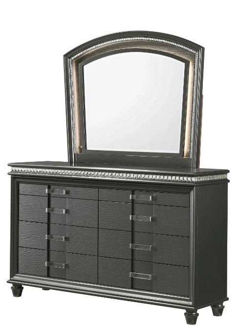 Dark Gray Dresser & Mirror Set - Adira | Furnishings 4 Less Furnishings4Less Dark Gray Dresser & Mirror Set - Adira | Furnishings 4 Less Furnishings4Less