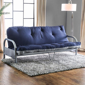 This Aksel Futon Mattress is ideal for space-conscious individuals. It offers comfort and convenient at the same time. comes in a two-color design gray and navy blue, so flip it over often for a new look! Mattress is 6" thickness.