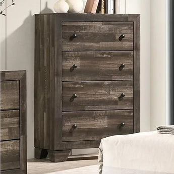 Atticus Rustic Brown 5 Drawer Chest
