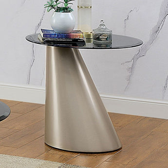 Tinted Glass Top End Table - Aumsville