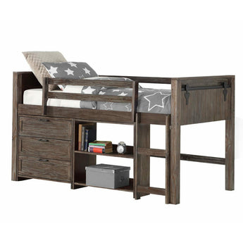 Twin Barn Study Loft Bed Set C-Donco