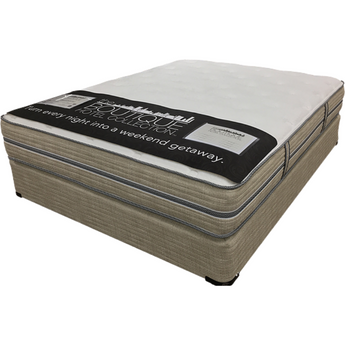 Capital Comfort Mattress. It features a cooler cover, latex, gel foam, and five zoned support foam.