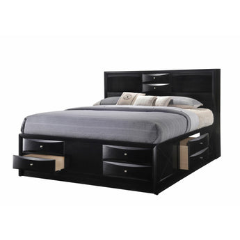 Emily Black Bookcase Bed