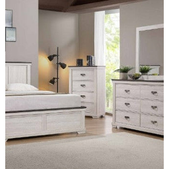 White 5-Drawer Chest - Leighton