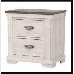 White 2-Drawer Nightstand - Leighton