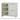 Louver 2 Drawer Chest with Shelves in White. Constructed out of 100% pine wood. Three shelves and two drawers.
