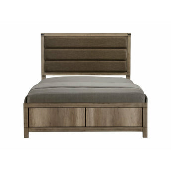 Matteo Panel Bed in Natural Wood Finish