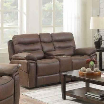 Morgan Brown Reclining Loveseat