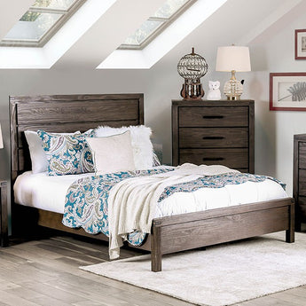 Rexburg Rustic Brown Queen Bed