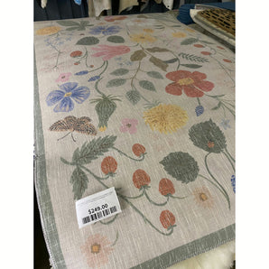 Rifle Paper Co. X Loloi Cotswolds COT-01 Strawberry Fields Ivory 7''-6" X 9''-6" Rug, Rug Size: Rectangle 3'6" x 5'6"