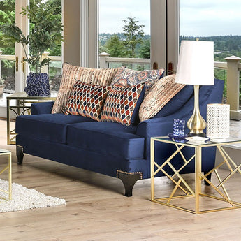 Sisseton Loveseat in Navy Blue