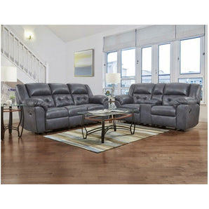 Telluride Indigo Reclining Sofa and Loveseat