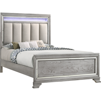 Vail Light Grey Bed