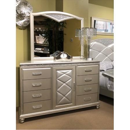 Crown Mark Valiant Champagne Silver Dresser | Ornate Home Crown Mark Valiant Champagne Silver Dresser | Ornate Home