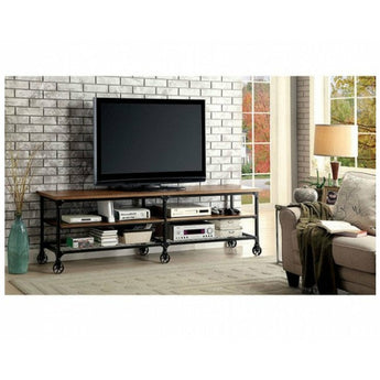 Industrial Antique Black 72" TV Stand - Ventura.