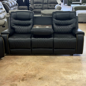 Starwood Black Reclining Sofa