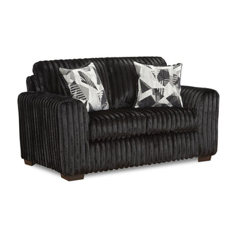 Lush Black Loveseat