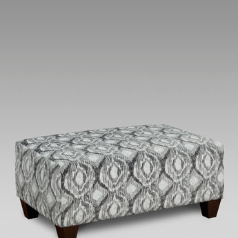 Melanie Charcoal Ottoman
