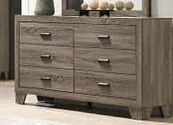 Millie Gray 6-Drawer Dresser