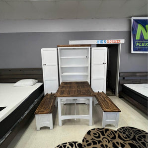 Cowboy Kitchen Rustic Hidden Dining Set
