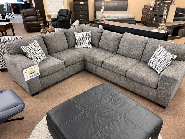 Silverton Pewter Sectional - Furnishings4Less