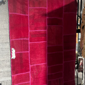 Patchwork Hand-Knotted Area Rug 5’ 1” x 7’ 7”