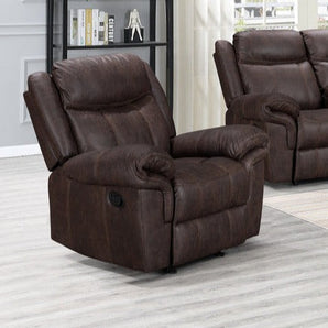 3 Piece Brown Reclining Sofa Set. Includes sofa, loveseat and recliner.