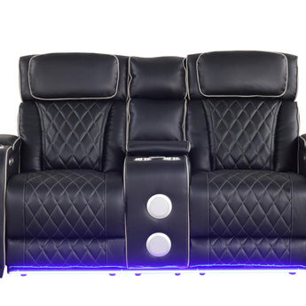 Titan Black Power Reclining Loveseat
