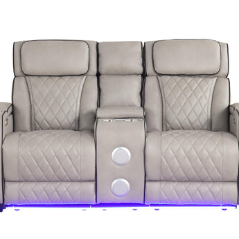 Titan Grey Power Reclining Loveseat