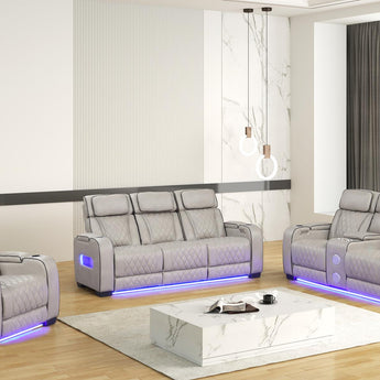 Titan Grey Power Reclining Living Room Set